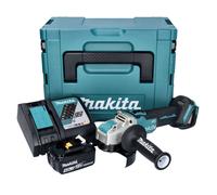 Makita DGA 521 RM1X1J meuleuse d'angle sans fil 18 V 125 mm X-LOCK Brushless + 1x accu 4,0 Ah + chargeur + Makpac