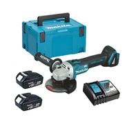 Meuleuse d'angle 18V LXT Ø125 mm (2x4,0 Ah) en MAKPAC - MAKITA DGA504RMJ