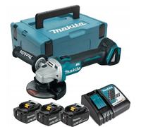 Makita DGA504RT3J - 8500 tr/min - 12.5 cm - Batterie - 2.5 kg - Moteur sans balais