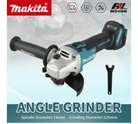 Makita DGA506 18V 125mm meuleuse d'angle de charge Machine de polissage électrique Machine de meulage et de découpe de métal sans brosse tool set