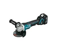 Makita DGA508RTJ Meuleuse D'angle 125 mm avec Interrupteur à Levier/2 Batteries en Coffret Makpac 18 V 5 Ah