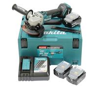 Makita Meuleuse d'angle sans fil DGA513RT3J 18 V – chargeur rapide DC18RC – 3x 5,0 Ah MAKPAC T3