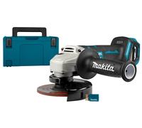 Makita Meuleuse d'angle DGA518ZJU 18V 125 mm AWS avec frein Mbox (sans batteries ni chargeur)