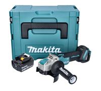 Makita DGA521F1X1J Meuleuse d'angle sans fil 125 mm 18V - X-LOCK Brushless + 1x Batterie 3,0 Ah + Coffret Makpac - sans chargeur
