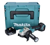 Makita DGA521G1X1J Meuleuse d'angle sans fil 125 mm 18V - X-LOCK Brushless + 1x Batterie 6,0 Ah + Coffret Makpac - sans chargeur