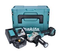 Makita DGA521RF1X1J Meuleuse d'angle sans fil 125 mm 18V - X-LOCK Brushless + 1x Batterie 3,0 Ah + Chargeur + Coffret Makpac