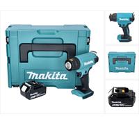 Makita DHG 180 F1J Pistolet à air chaud sans fil 550 °C 18V + 1x Batterie 3,0 Ah + Coffret Makpac - sans chargeur