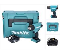 Makita DHG 180 T1J Pistolet à air chaud sans fil 550 °C 18V + 1x Batterie 5,0Ah + Coffret Makpac - Sans chargeur