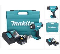Makita DHG 181 RM1K Pistolet air chaud sans fil 18 V 150 - 550C + 1x Batterie 4,0 Ah + Ladegert + Coffret
