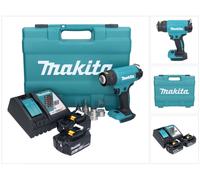 Makita DHG 181 RMK Pistolet air chaud sans fil 18 V 150 - 550C + 2x batterie rechargeable 4,0 Ah + chargeur + Coffret