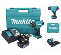 Makita DHG 181 RTK Pistolet air chaud sans fil 18 V 150 - 550C + 2x Batterie 5,0 Ah + Ladegert + Coffret