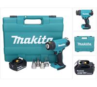 Makita DHG 181 T1K Pistolet air chaud sans fil 18 V 150 - 550C + 1x Batterie 5,0 Ah + Coffret - ohne Ladegert