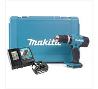 Makita DHP 453 RF Perceuse-visseuse à percussion sans fil 18V 42Nm + Coffret + 1x Batterie 3,0 Ah + Chargeur