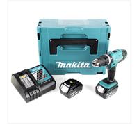 Makita DHP 453 RMJ 18 V Perceuse visseuse à percussion sans fil avec boîtier Makpac + 2x Batteries BL 1840 4,0 Ah + Chargeur DC18RC