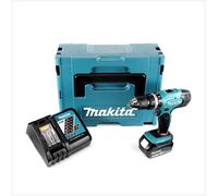 Makita DHP 453 RT1J Perceuse visseuse à percussion sans fil 18V 42Nm + 1x Batterie 5,0Ah + Chargeur + Coffret Makpac 2