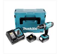 Makita DHP 453 RTJ Perceuse visseuse à percussion sans fil 18V 42Nm + 2x Batteries 5,0Ah + Chargeur + Coffret Makpac 2