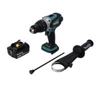 Makita DHP 458 F1 Perceuse-visseuse à percussion sans fil 18 V 91 Nm + 1x Batterie 3,0 Ah - sans chargeur