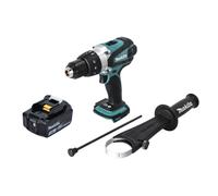 Makita DHP 458 F1 Perceuse-visseuse à percussion sans fil 18 V 91 Nm + 1x Batterie 3,0 Ah - sans chargeur