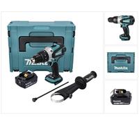 Makita DHP 458 G1J Perceuse-visseuse à percussion sans fil 18 V 91 Nm + 1x Batterie 6,0 Ah + Makpac - sans chargeur