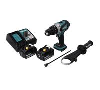 Makita DHP 458 RF Perceuse-visseuse à percussion sans fil 18 V 91 Nm + 2x Batteries 3,0 Ah + Chargeur