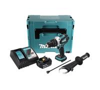 Makita DHP 458 RF1J Perceuse-visseuse à percussion sans fil 18 V 91 Nm + 1x Batterie 3,0 Ah + Chargeur + Coffret Makpac