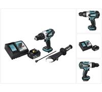 Makita DHP 458 RG1 Perceuse-visseuse à percussion sans fil 18 V 91 Nm + 1x Batterie 6,0 Ah + Chargeur