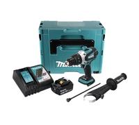Makita DHP 458 RT1J Perceuse visseuse percussion sans fil 18V 91Nm + 1x Batterie 5.0Ah + Chargeur + Makpac 2