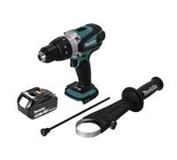 Makita DHP 458 T1 Perceuse-visseuse à percussion sans fil 18 V 91 Nm + 1x Batterie 5,0 Ah - sans chargeur