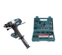 Makita DHP 458 Z Perceuse-visseuse à percussion sans fil 18 V 91 Nm solo + Makita Bit & Jeu de 100 pièces