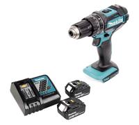 Makita DHP 482 RG Perceuse-visseuse à percussion sans fil 18 V 62 Nm + 2x batterie 6,0 Ah + chargeur