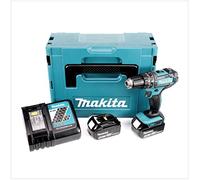 Makita DHP 482 RMJ - 18 V Li-Ion Perceuse visseuse à percussion sans fil avec coffret Makpac + 2x Batteries BL 1840 4,0 Ah + Chargeur DC 18 RC