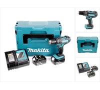 Makita DHP 482 RMJ Perceuse-visseuse à percussion sans fil 18V 62Nm en Makpac + 2x 4,0 Ah batterie + chargeur