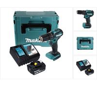 Makita DHP 483 RG1J Perceuse-visseuse à percussion sans fil 18 V 40 Nm + 1x Batterie 6.0 Ah + Chargeur + Coffret Makpac