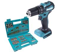 Makita DHP 483 Z Perceuse-visseuse à percussion sans fil 18 V 40 Nm Brushless + 102 pces Jeu de forets Bit - sans batterie, sans chargeur