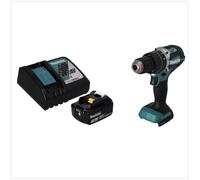 Makita DHP 484 RF1 Perceuse-visseuse à percussion sans fil 18 V 54 Nm brushless + 1x Batterie 3,0 Ah + Chargeur