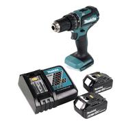 Makita DHP 485 RG Perceuse-visseuse à percussion sans fil 18 V 50 Nm brushless + 2x Batteries 6,0 Ah + Chargeur