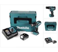 Makita DHP 485 RM1J Perceuse visseuse à percussion sans fil 18 V Li-Ion + 1x Batterie 4,0 Ah + Chargeur + Coffret de transport