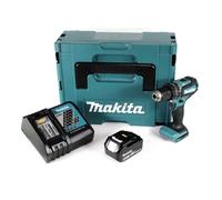 Makita DHP 485 RT1J Perceuse visseuse à percussion sans fil 18 V Li-Ion + 1x Batterie 5,0 Ah + 1x Chargeur + 1x Coffret de transport