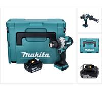 Makita DHP 486 F1J Perceuse-visseuse à percussion sans fil 18 V 130 Nm Brushless + 1x batterie 3,0 Ah + Makpac - sans chargeur