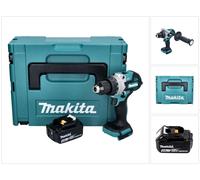 Makita DHP 486 M1J Perceuse-visseuse à percussion sans fil 18 V 130 Nm Brushless + 1x batterie 4,0 Ah + Makpac - sans chargeur