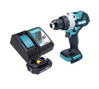 Makita DHP 486 RA1 Perceuse-visseuse à percussion sans fil 18 V 130 Nm Brushless + 1x batterie 2,0 Ah + chargeur