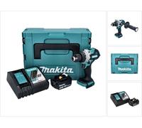 Makita DHP 486 RF1J Perceuse-visseuse à percussion sans fil 18 V 130 Nm Brushless + 1x batterie 3,0 Ah + chargeur + Makpac