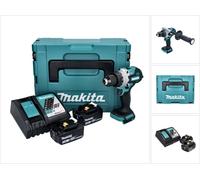 Makita DHP 486 RFJ Perceuse-visseuse à percussion sans fil 18 V 130 Nm Brushless + 2x batterie 3,0 Ah + chargeur + Makpac