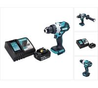 Makita DHP 486 RG1 Perceuse-visseuse à percussion sans fil 18 V 130 Nm Brushless + 1x batterie 6,0 Ah + chargeur