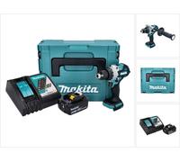 Makita DHP 486 RG1J Perceuse-visseuse à percussion sans fil 18 V 130 Nm Brushless + 1x batterie 6,0 Ah + chargeur + Makpac