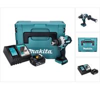 Makita DHP 486 RT1J Perceuse-visseuse à percussion sans fil 18 V 130 Nm Brushless + 1x batterie 5,0 Ah + chargeur + Makpac