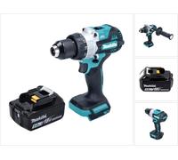 Makita DHP 486 T1 Perceuse-visseuse à percussion sans fil 18 V 130 Nm Brushless + 1x batterie 5,0 Ah - sans chargeur