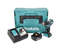 Makita DHP 487 RG1J Perceuse-visseuse à percussion sans fil 18 V 40 Nm Brushless + 1x Batterie 6,0 Ah + Chargeur + Makpac