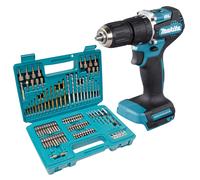 Makita DHP 487 Z Perceuse-visseuse à percussion sans fil 18 V 40 Nm Brushless + 102 pces Jeu de forets Bit - sans batterie, sans chargeur