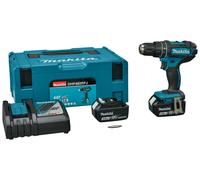 Makita DHP482RFJ - Set De Perceuse Visseuse À Percussion 18V Li-Ion (2x Batterie 3,0Ah) Dans MAKPAC